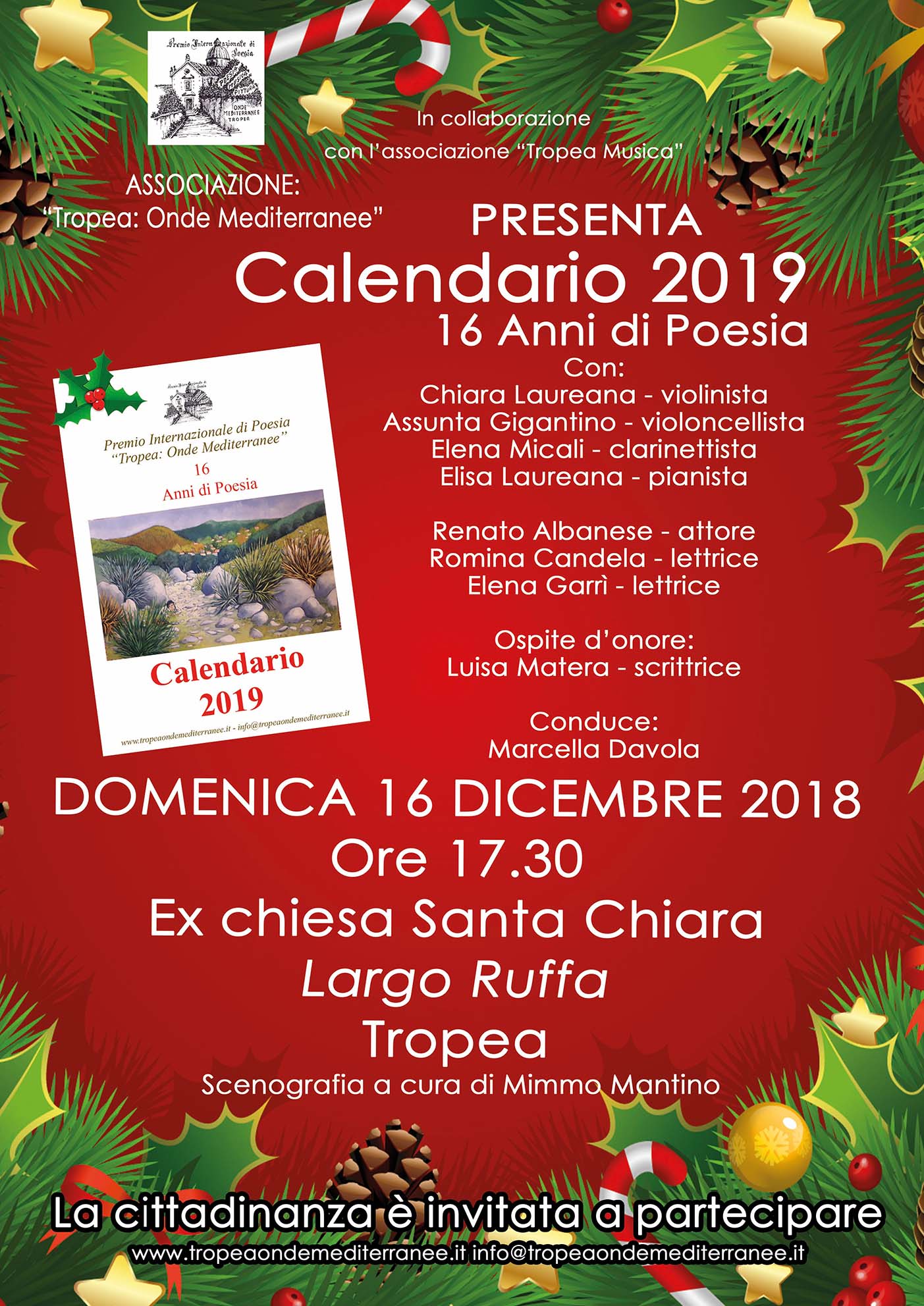 Poesie Di Natale Tradizionali.Poesia Tropea Calendario 2019 Vibonesiamo It