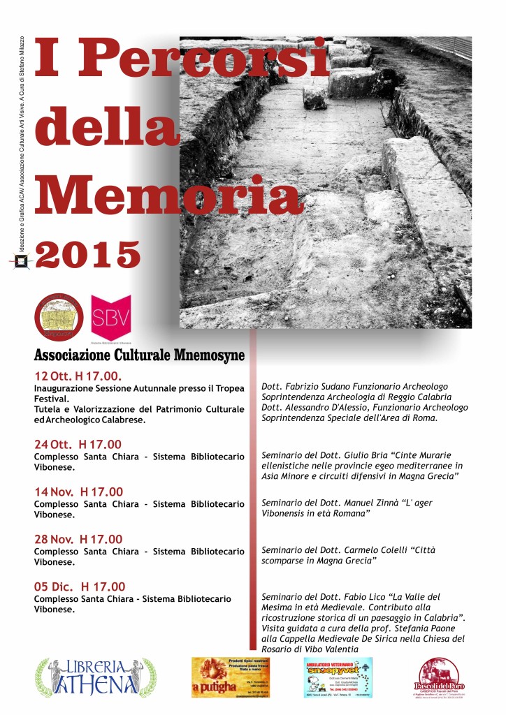 Locandina Percorsi Memoria 2015-